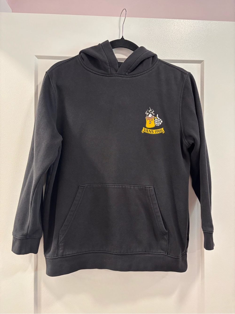Vans Off The Wall "Served Up Hot Since 1966" Black Skeleton Hoodie L